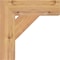 Ekena Millwork Traditional Block Smooth Bracket, Western Red Cedar, 3 1/2"W x 14"D x 14"H BKT04X14X14TRA05SWR - alternate 2